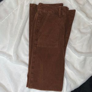 Brown corduroy flare leg American Eagle jeans